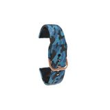 Samsung Galaxy Watch 3 45 Mm Icin Desenli Silikon Kordon Mavi Kamuflaj