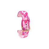 Samsung Galaxy Watch 3 45 Mm Icin Desenli Silikon Kordon Pembe Kamuflaj