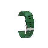 Samsung Galaxy Watch 3 45 Mm- Samsun Galaxy Watch 46 Mm Uyumlu 22 Mm Silikon Kordon Yeşil