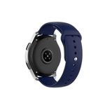 Samsung Galaxy Watch 3 45 mm - Samsung Galaxy Watch 46 mm Tam Uyumlu 22 mm Klasik Silikon Kordon Lacivert