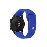 Samsung Galaxy Watch 3 45 mm - Samsung Galaxy Watch 46 mm Tam Uyumlu 22 mm Klasik Silikon Kordon Saks Mavi