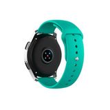 Samsung Galaxy Watch 3 45 mm - Samsung Galaxy Watch 46 mm Tam Uyumlu 22 mm Klasik Silikon Kordon Turkuaz