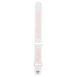 Samsung Galaxy Watch 3 45 Mm( Sm-R840) İçin Delikli Silikon Kordon Beyaz Pembe