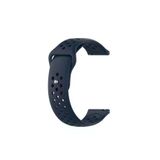 Samsung Galaxy Watch 3 45 Mm(Sm-R840) Icin Delikli Silikon Kordon Lacivert