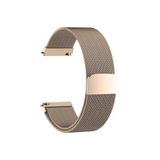 Samsung Galaxy Watch 3 45 Mm(Sm-R840) Icin Metal Miknatisli Milanese Kordon Vintage Gold