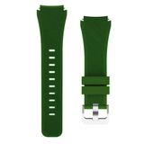 Samsung Galaxy Watch 3 45 Mm(Sm-R840) Icin Silikon Kordon Koyu Yesil