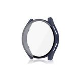 Samsung Galaxy Watch 4 40 mm ile Uyumlu Kasa ve Ekran Koruyucu 360 Koruma Kapak Lacivert