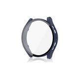 Samsung Galaxy Watch 4 44 mm ile Uyumlu Kasa ve Ekran Koruyucu 360 Koruma Kapak Lacivert