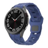 Samsung Galaxy Watch 4 5 6 7 FE 40 40 44 Classic 42 43 46 47 mm ile uyumlu Kordon Futbol Topu Prizma Dizayn Silikon 116 Lacivert