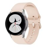 Samsung Galaxy Watch 4 5 6 7 FE 40 40 44 Classic 42 43 46 47 mm ile uyumlu Kordon Silikon Band Pudra