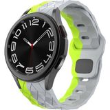 Samsung Galaxy Watch 4 5 6 7 Fe 40 40 44 Classic 42 43 46 47 mm Kordon Futbol Topu Prizma Dizayn Silikon 116 - Glx 6 44mm - Gri - Yeşil
