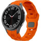 Samsung Galaxy Watch 4 5 6 7 Fe 40 40 44 Classic 42 43 46 47 mm Kordon Futbol Topu Prizma Dizayn Silikon 116 - Glx 6 44mm - Turuncu