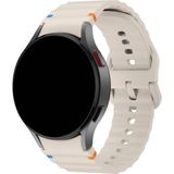 Samsung Galaxy Watch 4 5 6 7 Fe 40 40 44 Classic 42 43 46 47 mm Spor Silikon Kordon Kayış - Galaxy 4 5 6 7 Fe - Starlight