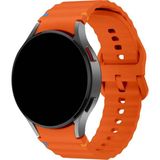 Samsung Galaxy Watch 4 5 6 7 Fe 40 40 44 Classic 42 43 46 47 mm Spor Silikon Kordon Kayış - Galaxy 4 5 6 7 Fe - Turuncu