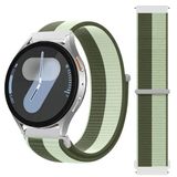 Samsung Galaxy Watch 4 5 6 7 Seri 40 42 43 44 46 47Mm Cırt Cırtlı Yumuşak Spor Kumaş Örgü Kordon Koyu Yeşil