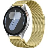 Samsung Galaxy Watch 4 5 6 7 Seri 40 42 43 44 46 47Mm Uyumlu Manyetik Milanese Loop Metal Kordon Gold