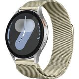 Samsung Galaxy Watch 4 5 6 7 Seri 40 42 43 44 46 47Mm Uyumlu Manyetik Milanese Loop Metal Kordon Retro Gold
