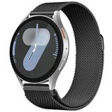 Samsung Galaxy Watch 4 5 6 7 Seri 40 42 43 44 46 47Mm Uyumlu Manyetik Milanese Loop Metal Kordon Siyah