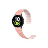 Samsung Galaxy Watch 4 5 Pro 6 40 42 43 44 45 46 47 mm İle Uyumlu Kavisli Tasarım Kordon Pembe