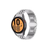 Samsung Galaxy Watch 4 5 Pro 6 40 42 43 44 45 46 47 Mm Uyumlu Paslanmaz Çelik Kavisli Rolex Kordon Gümüş-Gümüş