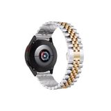 Samsung Galaxy Watch 4 5 Pro 6 40 42 43 44 45 46 47 Mm Uyumlu Paslanmaz Çelik Kavisli Rolex Kordon Gümüş-Rose