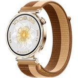 Samsung Galaxy Watch 4 5 Pro 6 7 Seri 40 44 Classic 42 43 45 46 47MM Uyumlu Hasır Örgü Cırtlı Kordon - Kahverengi