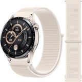 Samsung Galaxy Watch 4 5 Pro 6 7 Seri 40 44 Classic 42 43 45 46 47MM Uyumlu Hasır Örgü Cırtlı Kordon - Starlight