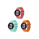 Samsung Galaxy Watch 4 5 Pro 6 7 Seri 40 44mm Classic 42 43 45 46 47mm ile Uyumlu 3lü Set Silikon Kordon Set10