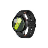 Samsung Galaxy Watch 4 5 Pro 6 7 Seri 40 44mm Classic 42 43 45 46 47mm ile Uyumlu Kavisli Spor Kordon Siyah