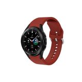 Samsung Galaxy Watch 4 5 Pro 6 7 Seri 40 44mm Classic 42 43 45 46 47mm Uyumlu Kavis Tasarımlı Kordon Koyu Kırmızı