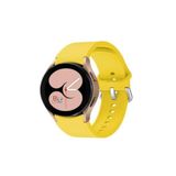 Samsung Galaxy Watch 4 5 Pro 6 7 Seri 40 44mm Classic 42 43 45 46 47mm Uyumlu Kavisli Silikon Kordon Sarı