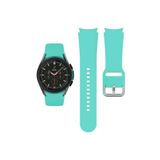 Samsung Galaxy Watch 4 5 Pro 6 7 Seri 40 44mm Classic 42 43 45 46 47mm Uyumlu Kavisli Silikon Kordon Turkuaz