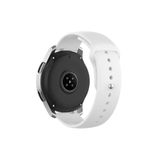 Samsung Galaxy Watch 4 5 Pro 6 7 Seri 40 44mm Classic 42 43 45 46 47mm Uyumlu Klasik 20 Mm Kordon Beyaz