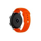 Samsung Galaxy Watch 4 5 Pro 6 7 Seri 40 44mm Classic 42 43 45 46 47mm Uyumlu Klasik 20 Mm Kordon Turuncu