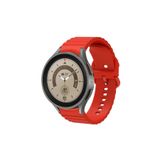 Samsung Galaxy Watch 4 5 Pro 6 7 Seri 40 44mm Classic 42 43 45 46 47mm Uyumlu Ocean Silikon Kordon Kırmızı