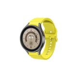 Samsung Galaxy Watch 4 5 Pro 6 7 Seri 40 44mm Classic 42 43 45 46 47mm Uyumlu Ocean Silikon Kordon Sarı