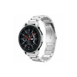 Samsung Galaxy Watch 4 5 Pro 6 7 Seri 40 44mm Classic 42 43 45 46 47mm Uyumlu Paslanmaz Çelik Kordon Gümüş