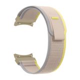 Samsung Galaxy Watch 4/5-5 pro /6 Seri 40 42 43 44 45 46 47 mm İle Uyumlu Kavisli Trail Saat Kordonu Bej-Sarı