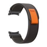 Samsung Galaxy Watch 4/5-5 pro /6 Seri 40 42 43 44 45 46 47 mm İle Uyumlu Kavisli Trail Saat Kordonu Siyah-Gri