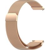 Samsung Galaxy Watch 4/5/6/7/fe/40/40/44 Classic 42/43/46/47MM Uyumlu 20MM Metal Hasır Mıknatıslı Kordon Paslanmaz Çelik - Galaxy 20mm - Rose Gold