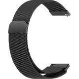 Samsung Galaxy Watch 4/5/6/7/fe/40/40/44 Classic 42/43/46/47MM Uyumlu 20MM Metal Hasır Mıknatıslı Kordon Paslanmaz Çelik - Galaxy 20mm - Siyah