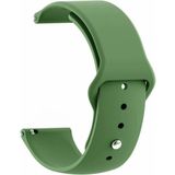 Samsung Galaxy Watch 4/5/6/7/fe/40/40/44 Classic 42/43/46/47MM Uyumlu 20MM Silikon Kordon - Samsung 20mm - Koyu Yeşil