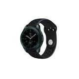Samsung Galaxy Watch 46 Mm- Samsung Galaxy Watch 3 (45 Mm) 22 Mm Delikli Spor Silikon Kordon Siyah