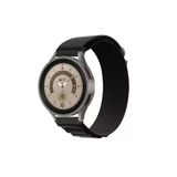 Samsung Galaxy Watch 46 Mm- Samsung Galaxy Watch 3 (45 Mm) Tam Uyumlu 22 Mm Alpine Kumaş Kordon Black
