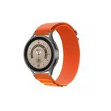 Samsung Galaxy Watch 46 Mm- Samsung Galaxy Watch 3 (45 Mm) Tam Uyumlu 22 Mm Alpine Kumaş Kordon Orange