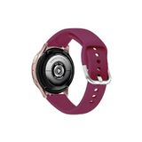 Samsung Galaxy Watch 46 Mm- Samsung Galaxy Watch 3 (45 Mm) Tokalı Akıllı Saat Kordonu 22 Mm Mürdüm