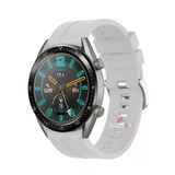 Samsung Galaxy Watch 46Mm R800 – Watch 3 45Mm R840 22Mm Uyumlu Novagt Supreme Silikon Kordon Beyaz