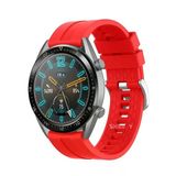 Samsung Galaxy Watch 46Mm R800 – Watch 3 45Mm R840 22Mm Uyumlu Novagt Supreme Silikon Kordon Kırmızı