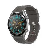 Samsung Galaxy Watch 46Mm R800 – Watch 3 45Mm R840 22Mm Uyumlu Novagt Supreme Silikon Kordon Koyu Gri