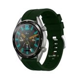 Samsung Galaxy Watch 46Mm R800 – Watch 3 45Mm R840 22Mm Uyumlu Novagt Supreme Silikon Kordon Koyu Yeşil